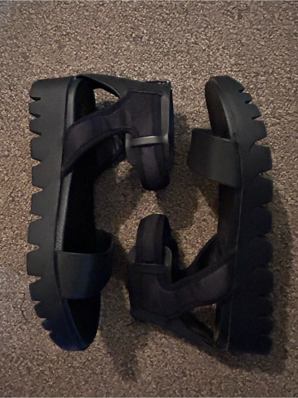 Women’s MIA Black Platform Sandals - Comfortable Chunky Sole